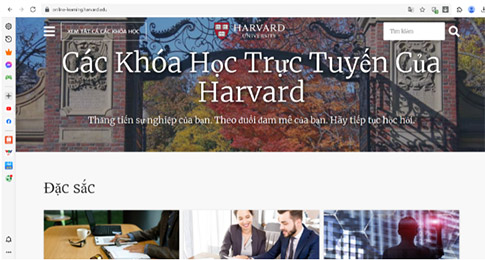 Các khóa học trực tuyến của Harvard được nhiều học viên trên thế giới lựa chọn