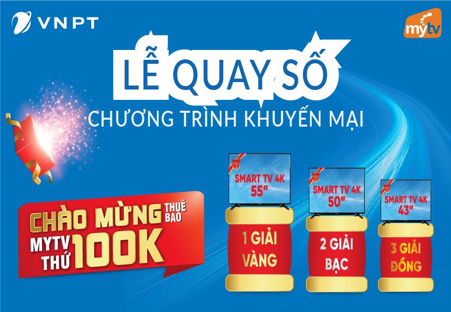 Xác định các giải thưởng trong chương trình “Khuyến mại lớn - Chào mừng MyTV thứ 100.000”