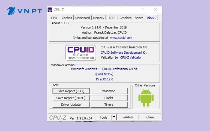 Cách kiểm tra thông số laptop dễ dàng với phần mềm CPU-Z