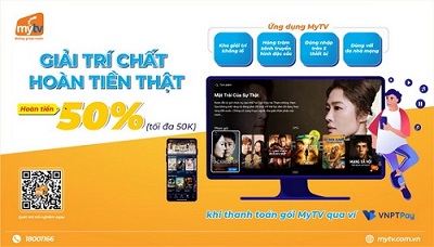 Bộ đôi dịch vụ của VNPT tung khuyến mại hot “Thanh toán MyTV – Nhận ngay ưu đãi”
