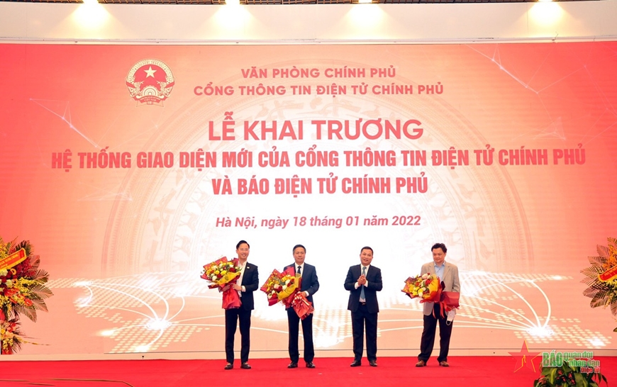 VNPT phát triển hệ thống giao diện mới Cổng Thông tin điện tử Chính phủ