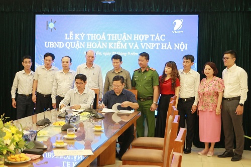 VNPT ký thoả thuận hợp tác chiến lược với UBND quận Hoàn Kiếm, Hà Nội