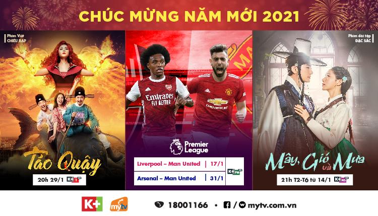 K+ với những chương trình giải trí đặc sắc tháng 1 trên truyền hình MyTV