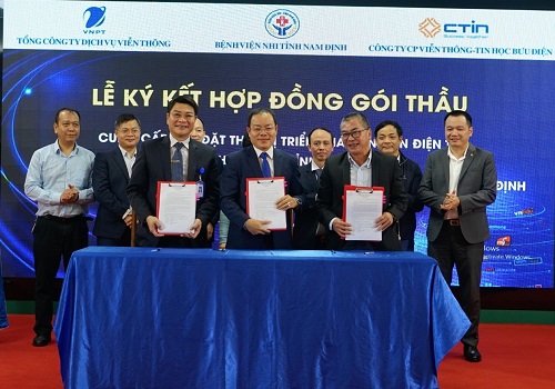 VNPT ký kết hợp đồng triển khai bệnh án điện tử với Bệnh viện Nhi tỉnh Nam Định