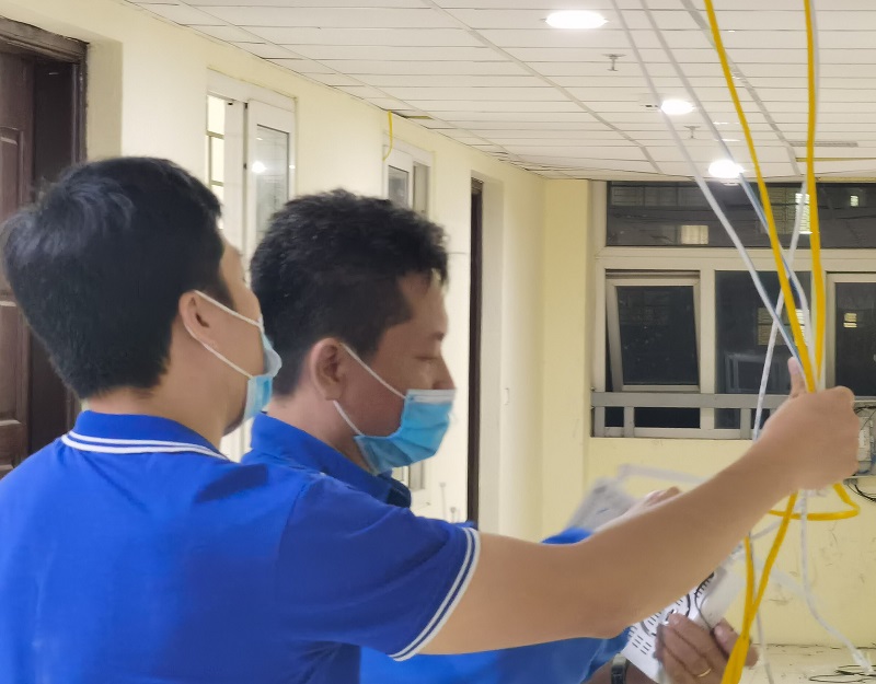 VNPT Hà Nội gấp rút hoàn thiện hạ tầng viễn thông phục vụ cơ sở cách ly người bệnh Covid-19