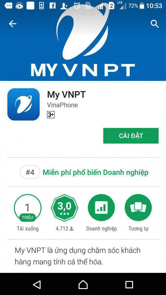 Tải app My VNPT