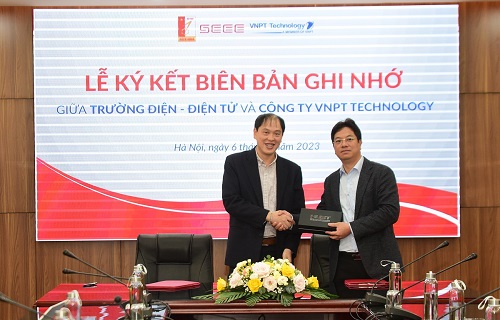 VNPT Technology và Trường Điện - Điện tử, Đại học Bách Khoa Hà Nội ký kết biên bản ghi nhớ