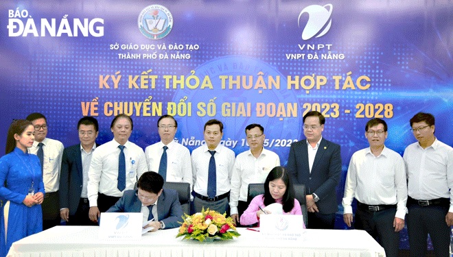 VNPT and Da Nang Department of Education and Training sign cooperation agreement on digital transformation