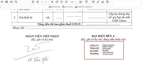 Quy trình ký chữ ký số Token trên file PDF đơn giản và nhanh chóng