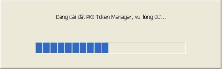 Giao diện cài đặt chương trình PKI Token Manager
