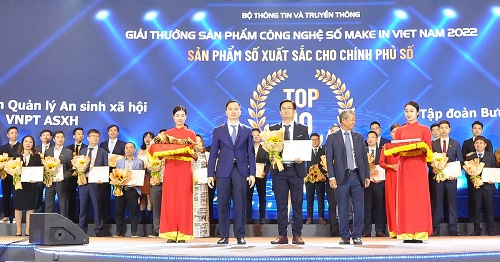 4 nền tảng, giải pháp của Tập đoàn VNPT được trao top 10 Giải thưởng Make in Vietnam 2022