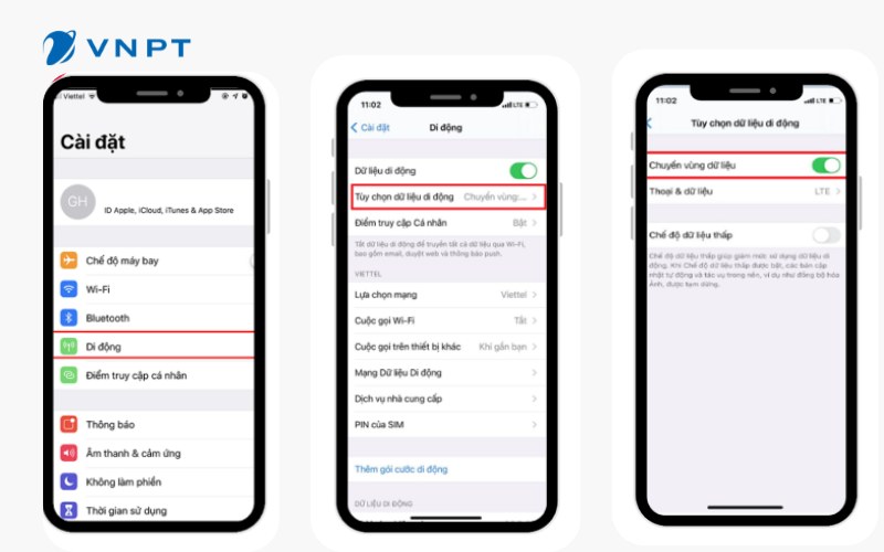 Cách bật chuyển vùng dữ liệu trên iPhone đơn giản và nhanh chóng