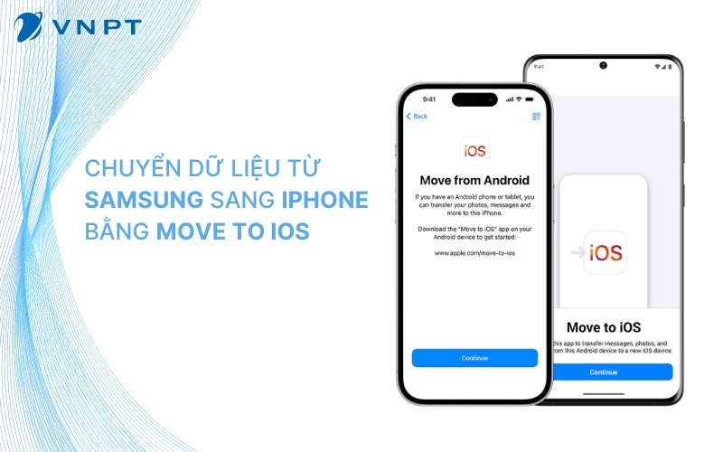 Với Move to IOS bạn có thể chuyển dữ liệu nhanh chóng từ Samsung sang iPhone