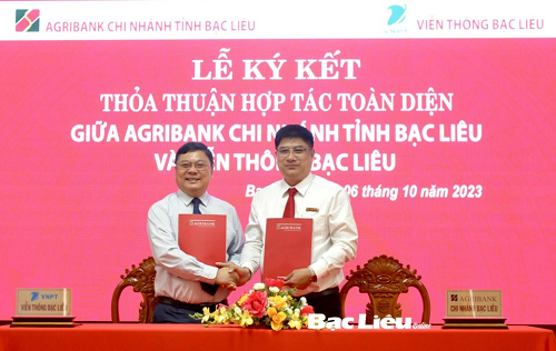 VNPT hợp tác với ngân hàng AGRIBANK Bạc Liêu