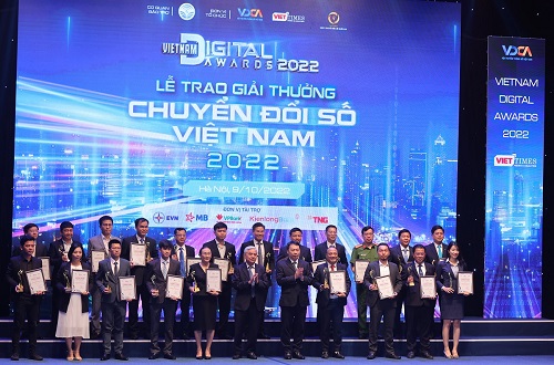 Hai sản phẩm số của VNPT được vinh danh tại Lễ trao Giải thưởng Chuyển đổi số Việt Nam 2022