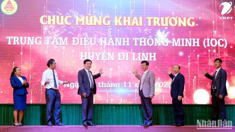 Intelligent Operation Centre launched in Di Linh district, Lam Dong