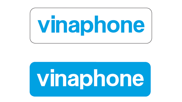 VinaPhone logo âm bản và dương bản được VNPT quy định