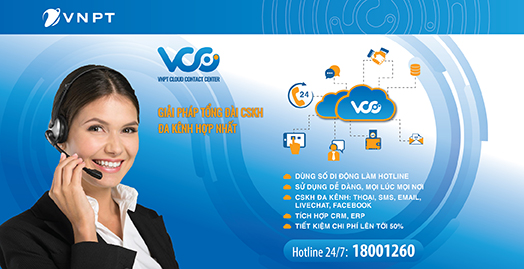 Tổng đài chăm sóc khách hàng đa kênh hợp nhất VNPT Cloud Contact Center (VCC)