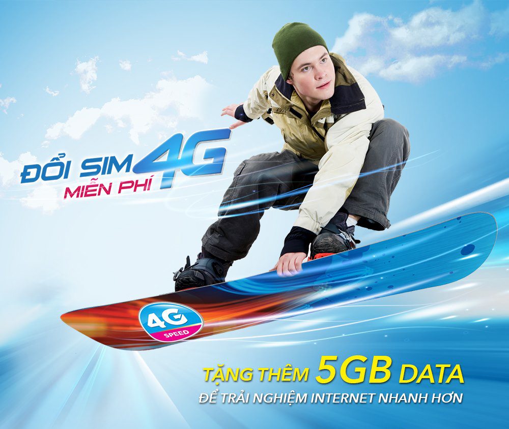 VINAPHONE MIỄN PHÍ ĐỔI SIM 4G - NHẬN NGAY 5GB DATA TỐC ĐỘ CAO