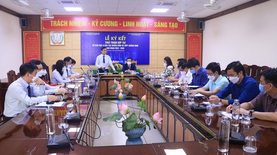 VNPT and Quang Binh Department of Education and Training sign cooperation agreement for the period of 2022-2026