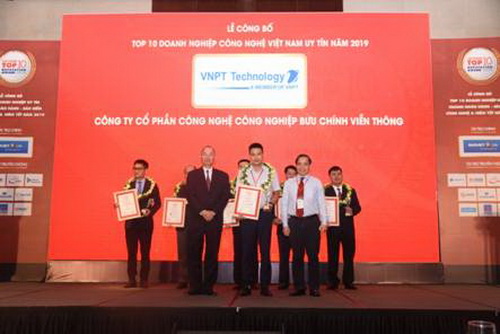 Hai đơn vị của VNPT lọt Top 10 doanh nghiệp công nghệ Việt Nam uy tín năm 2019