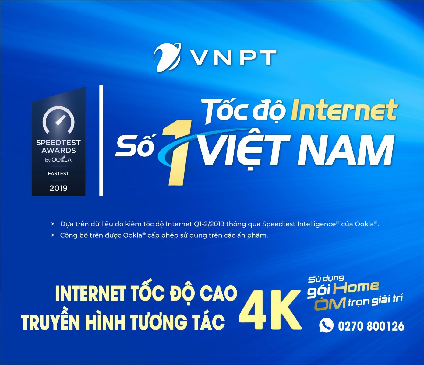 VNPT - TỐC ĐỘ INTERNET SỐ 1 VIỆT NAM