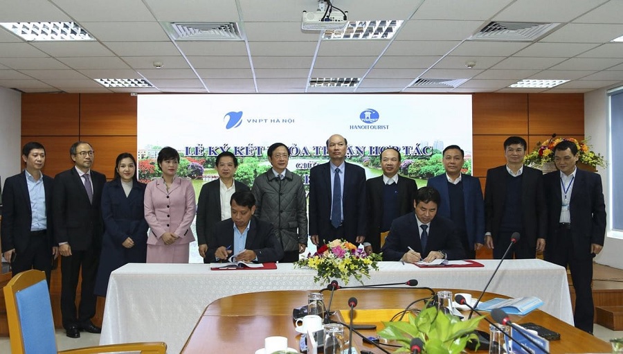 VNPT ký kết thỏa thuận hợp tác với Tổng Công ty Du lịch Hà Nội