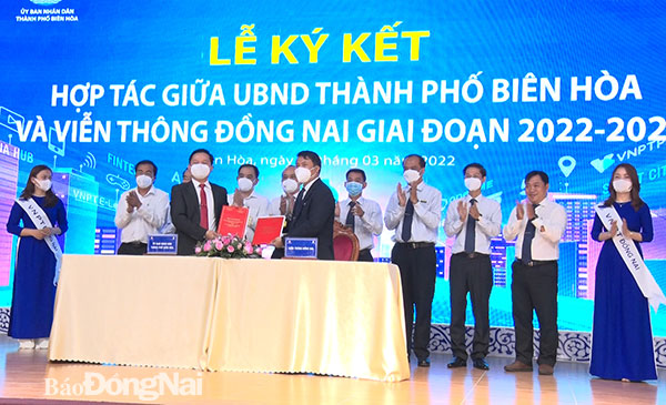 TP.Biên Hòa ký kết thỏa thuận với VNPT Đồng Nai về Chuyển đổi số giai đoạn 2022-2026