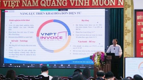 VNPT Invoice được giới thiệu tại Hội nghị của Cục thuế tỉnh Nam Định