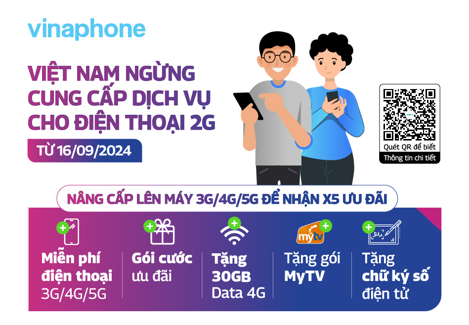 VinaPhone dành nhiều ưu đãi hấp dẫn cho thuê bao 2G