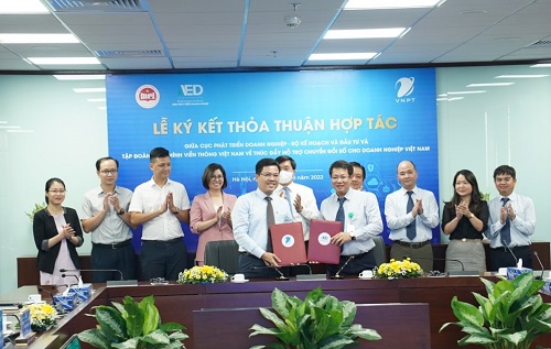 VNPT và Cục phát triển doanh nghiệp (Bộ Kế hoạch và Đầu tư) hợp tác thúc đẩy chuyển đổi số cho DN Việt