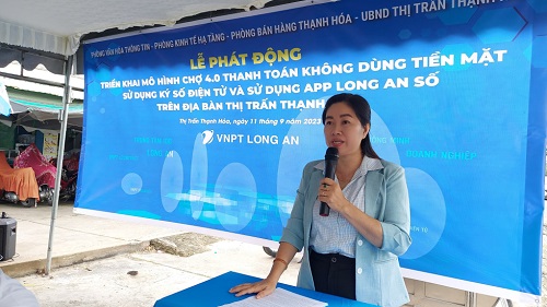 Triển khai VNPT Money tại Thạnh Hóa, Long An