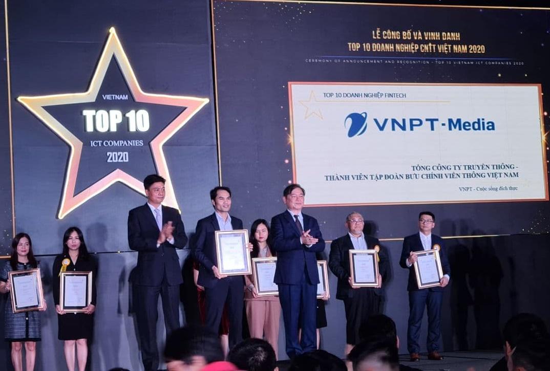 VNPT-Media honored in the Top 10 outstanding FINTECH enterprises