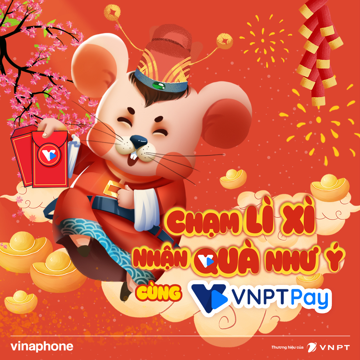 Nhận lì xì siêu chất của VNPT Pay theo phong cách CHẠM 4.0 