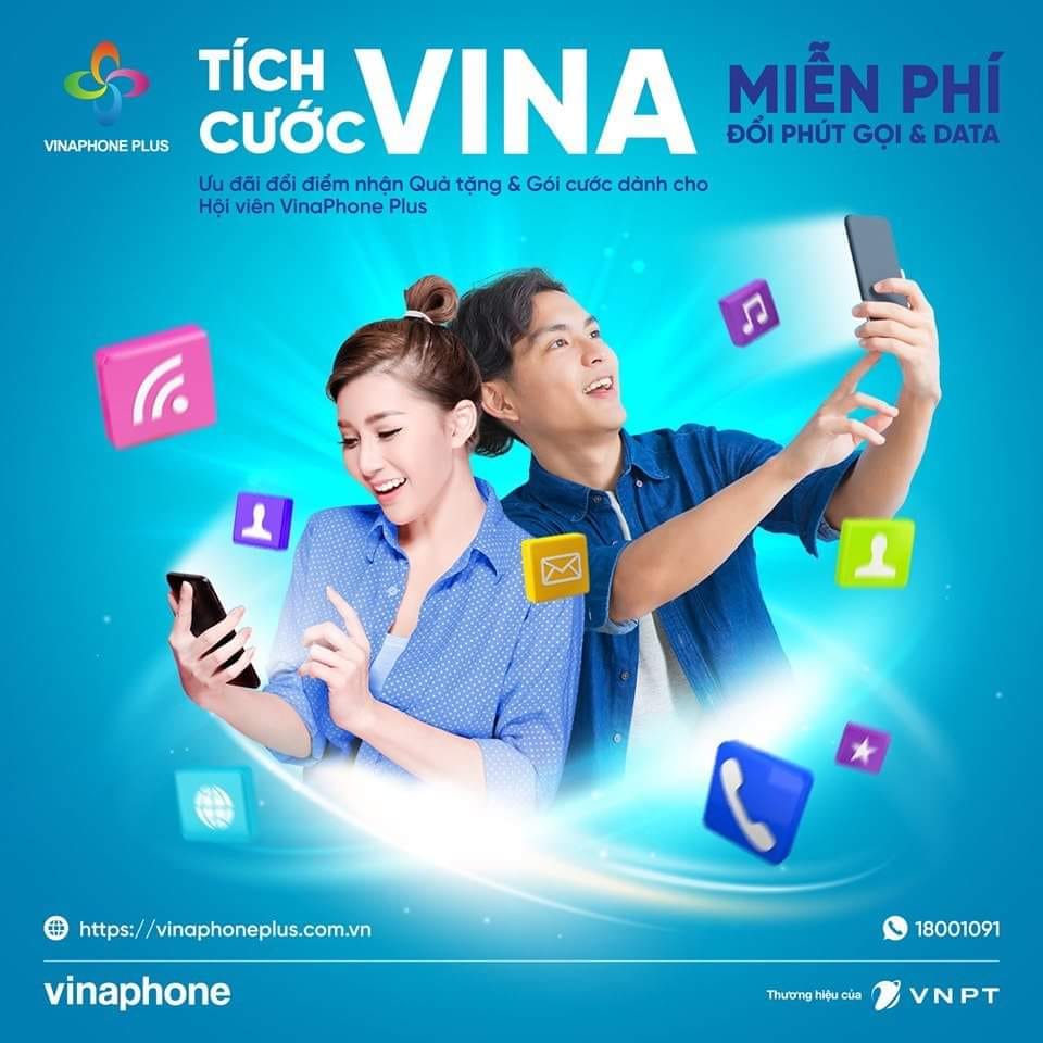 TÍCH CƯỚC VINA – ĐỔI PHÚT GỌI & DATA HOẶC ĐỔI ĐIỂM LẤY QUÀ MIỄN PHÍ