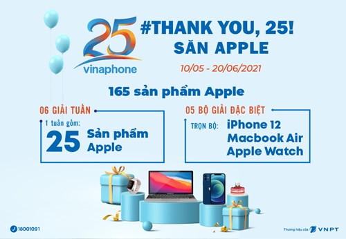 VinaPhone tri ân khách hàng với hàng trăm sản phẩm Apple