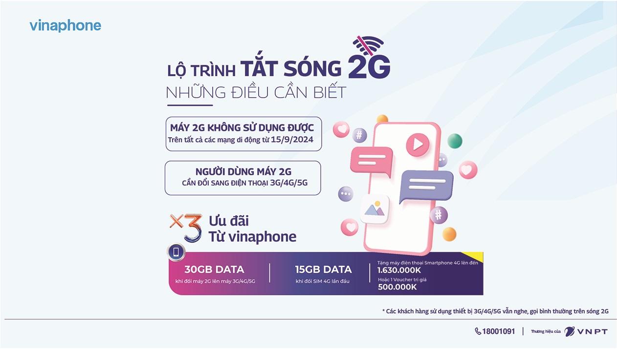 Tắt sóng 2G: Thuê bao VinaPhone sẽ không bị bỏ lại phía sau