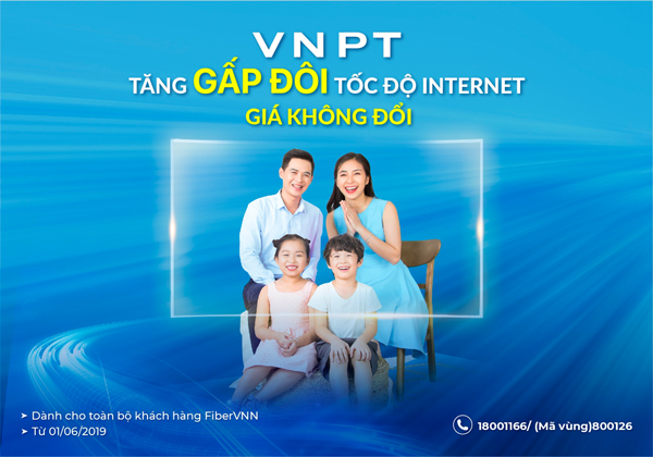 VNPT mang đến ưu đãi x2 tốc độ - giá không đổi