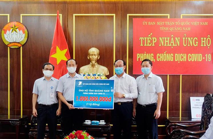 VNPT ủng hộ tỉnh Quảng Nam 1 tỷ đồng phòng, chống dịch bệnh Covid