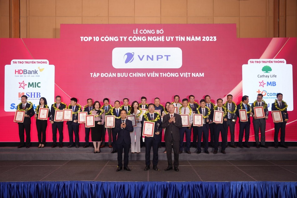 VNPT ranks high in the Top 10 prestigious enterprises in 2023