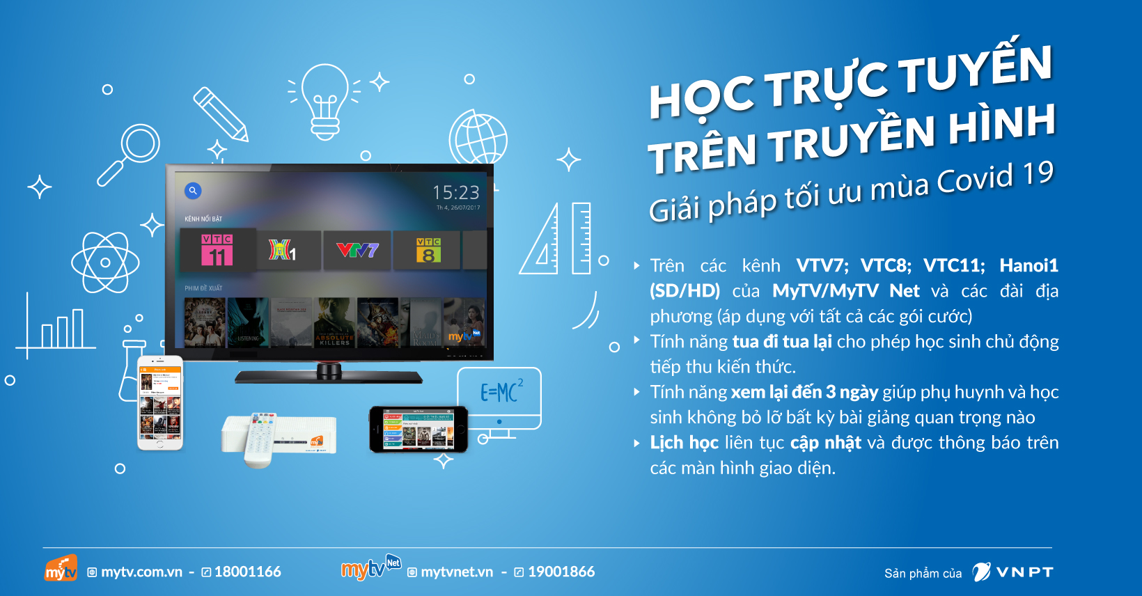 Học trực tuyến trên truyền hình MyTV: Giải pháp tối ưu mùa Covid-19!