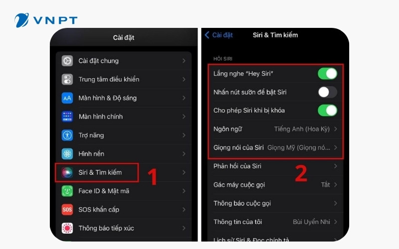 Kích hoạt Siri