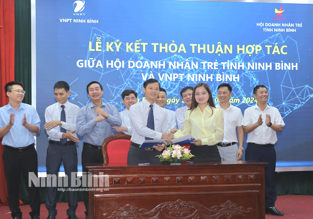 VNPT signs cooperation agreement with Ninh Binh Young Entrepreneurs Association