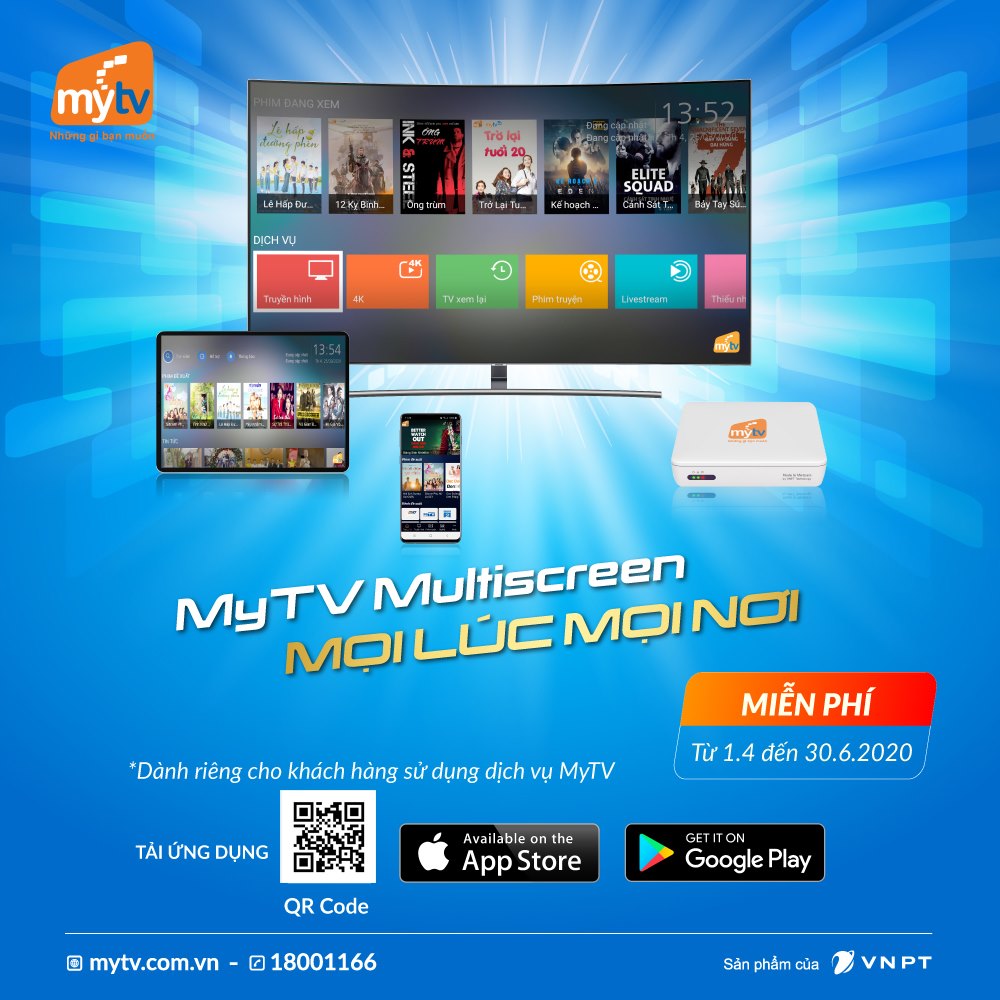 MyTV MIỄN PHÍ TRẢI NGHIỆM TÍNH NĂNG ĐA THIẾT BỊ