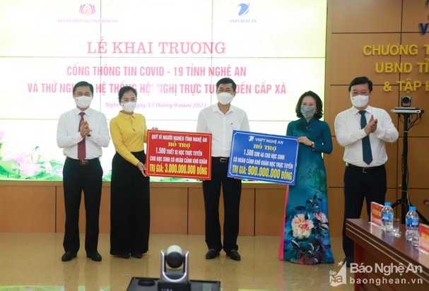 VNPT hỗ trợ 1.500 sim 4G cho học sinh nghèo học trực tuyến tại Nghệ An