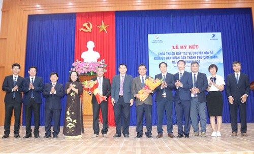 UBND TP. Cam Ranh và VNPT Khánh Hòa ký kết thỏa thuận hợp tác về chuyển đổi số