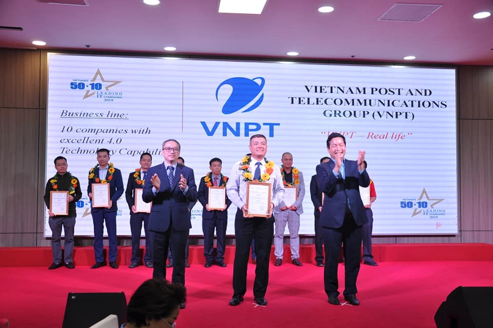 VNPT được vinh danh TOP 10 Doanh nghiệp có năng lực công nghệ 4.0 tiêu biểu tại Việt Nam năm 2019