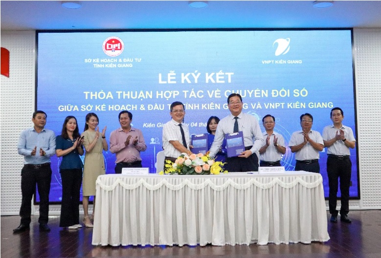 VNPT signs cooperation agreement with Kien Giang Department of Planning and Investment