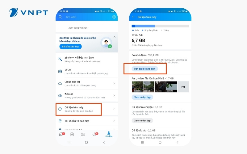 Các cách giải phóng dung lượng cho ứng dụng Zalo dễ thực hiện