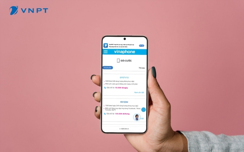 VinaPhone cung cấp các gói data giúp tăng tốc độ truy cập